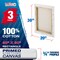 20 x 30 inch Stretched Canvas 12-Ounce Triple Primed, 3-Pack - Professional Artist Quality White Blank 3/4" Profile, 100% Cotton, Heavy-Weight Gesso
